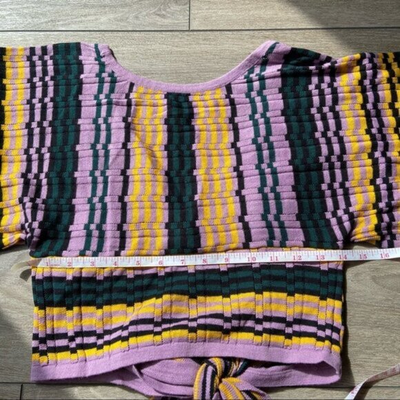 NWT BCBGeneration Crochet Wrap Knit Top - Picture 13 of 14